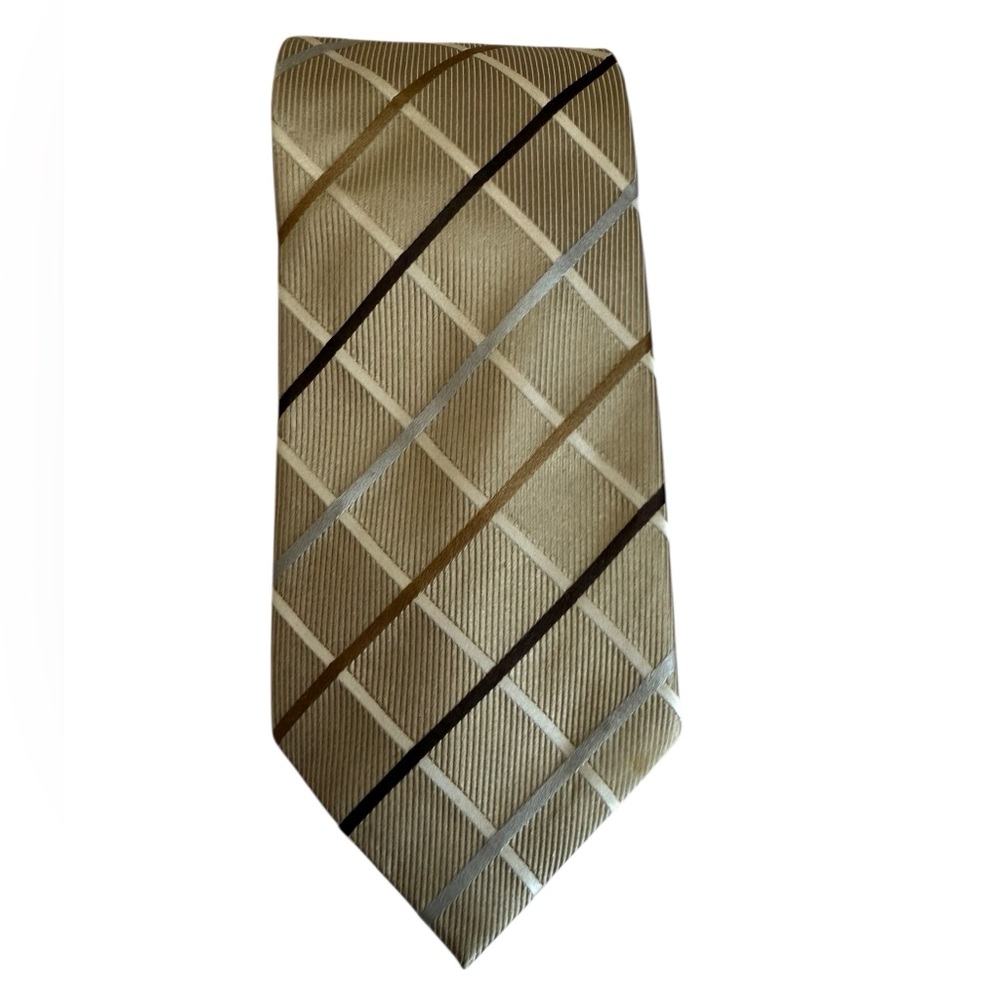 Donald J. Trump Signature Collection 100% Silk Plaid Necktie Tie